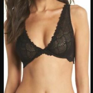 Free people lace wire bra